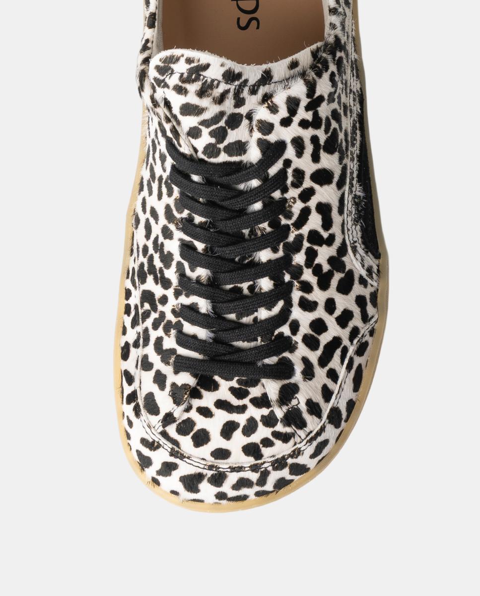 Sapatilhas unisex em pele e sola rasa sem drop. Multicolor-4