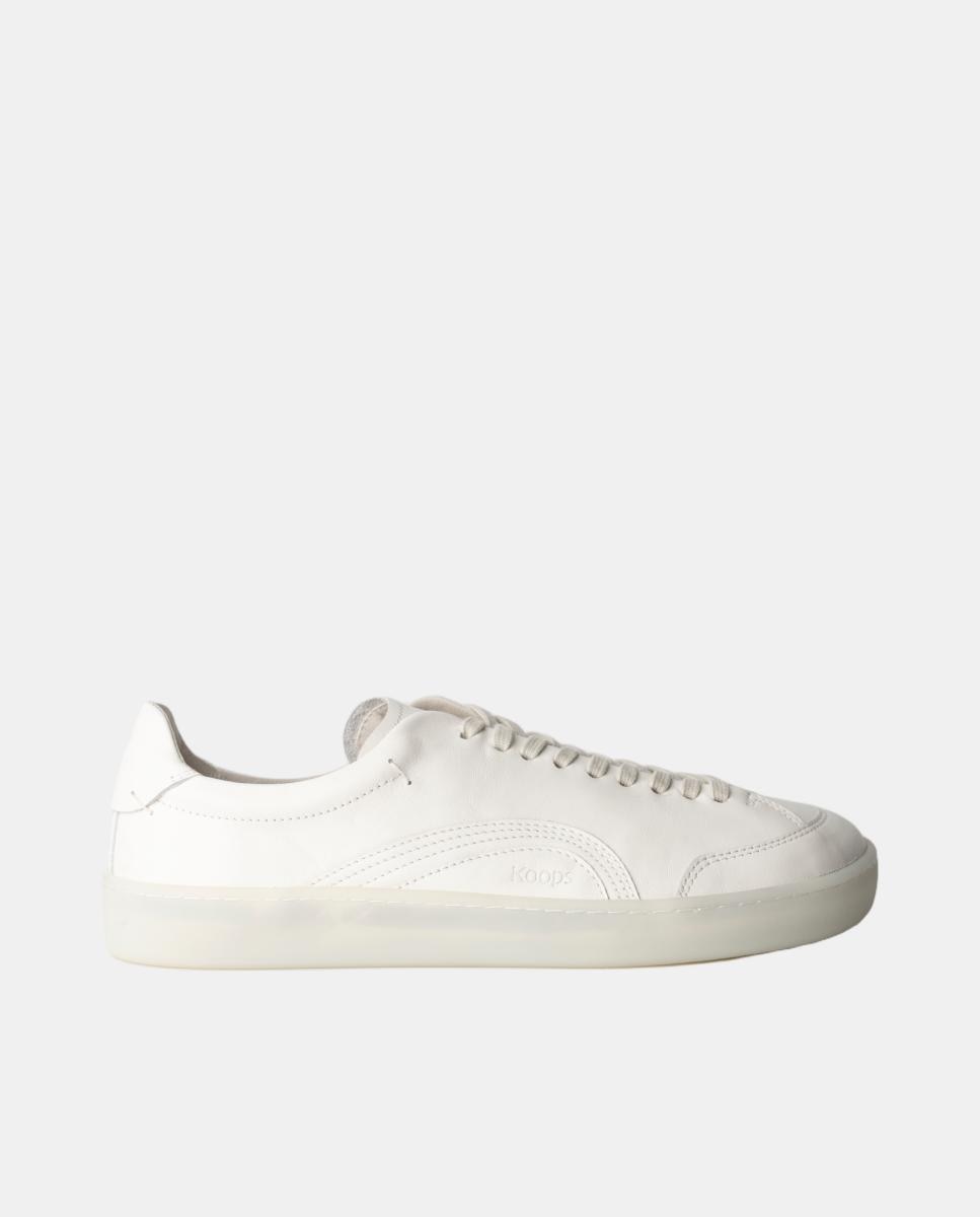 Imagem 0 de Sapatilhas unisex em pele e sola rasa sem drop.