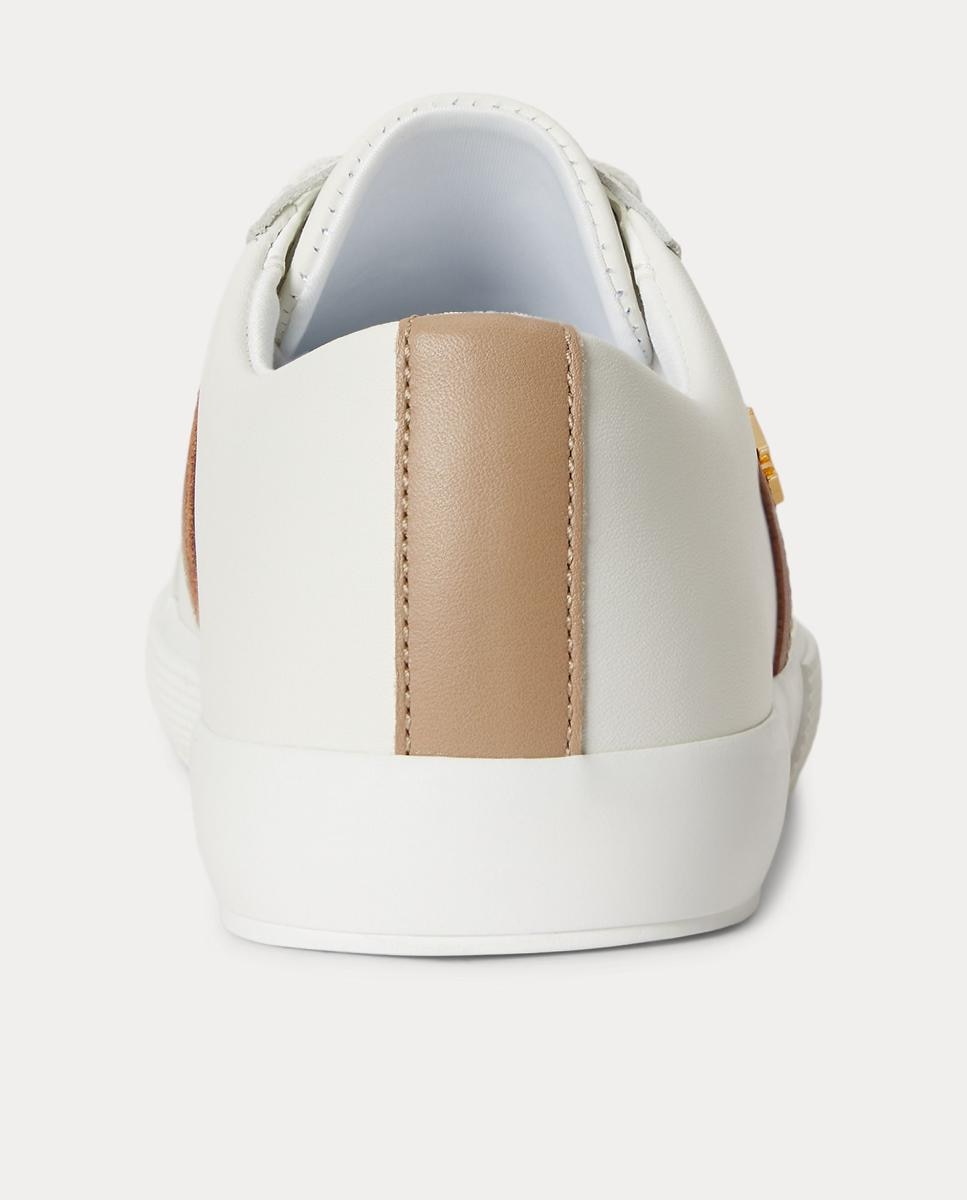 Sapatilhas Janson II em Pele com Riscas Laterais Branco-3