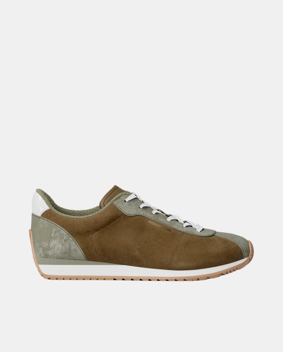 Michael Michael Kors - Sneakers Rhodes de mujer de ante con suela dentada.