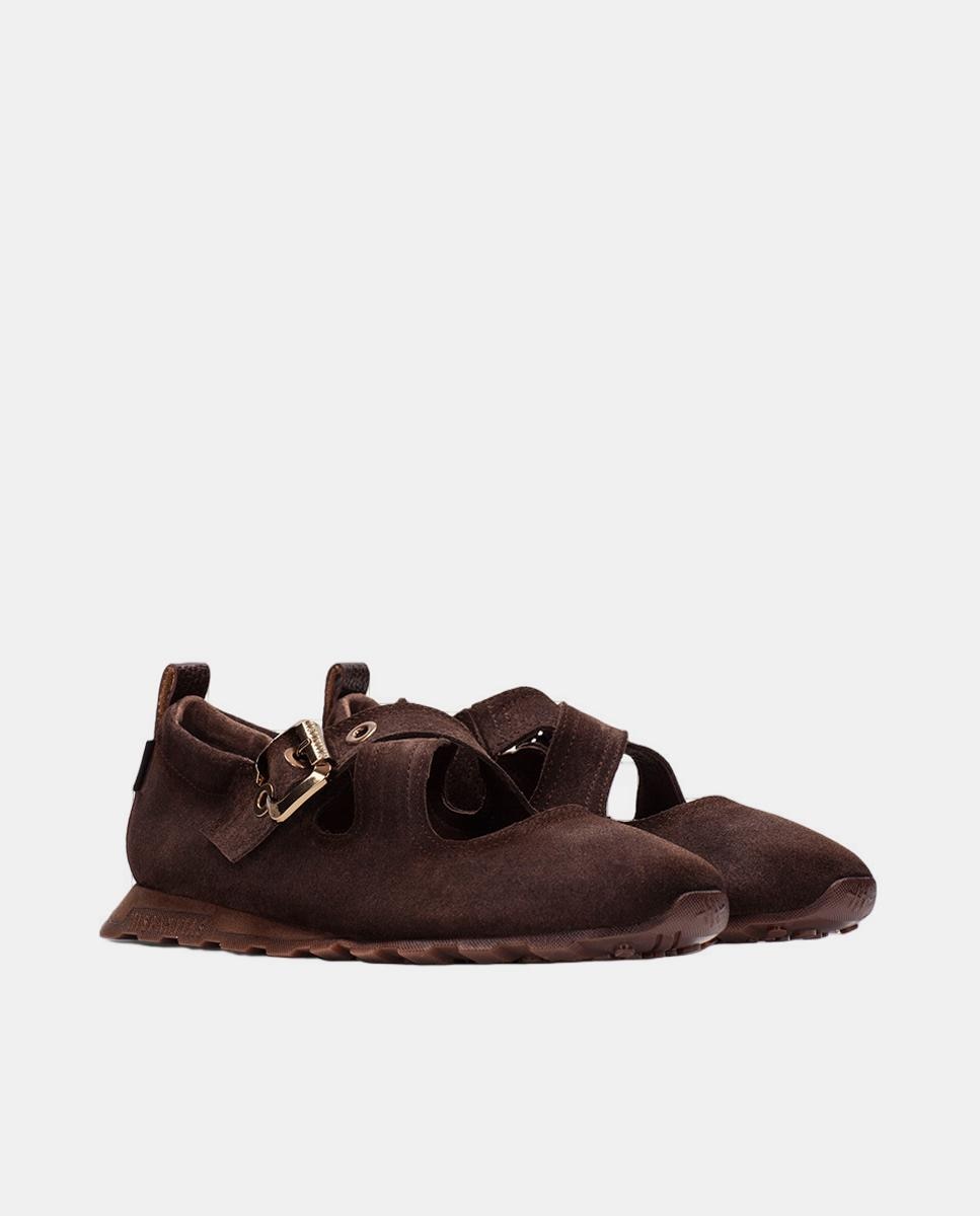 Sapatos de Presilha Desportivos Castanho-escuro-2