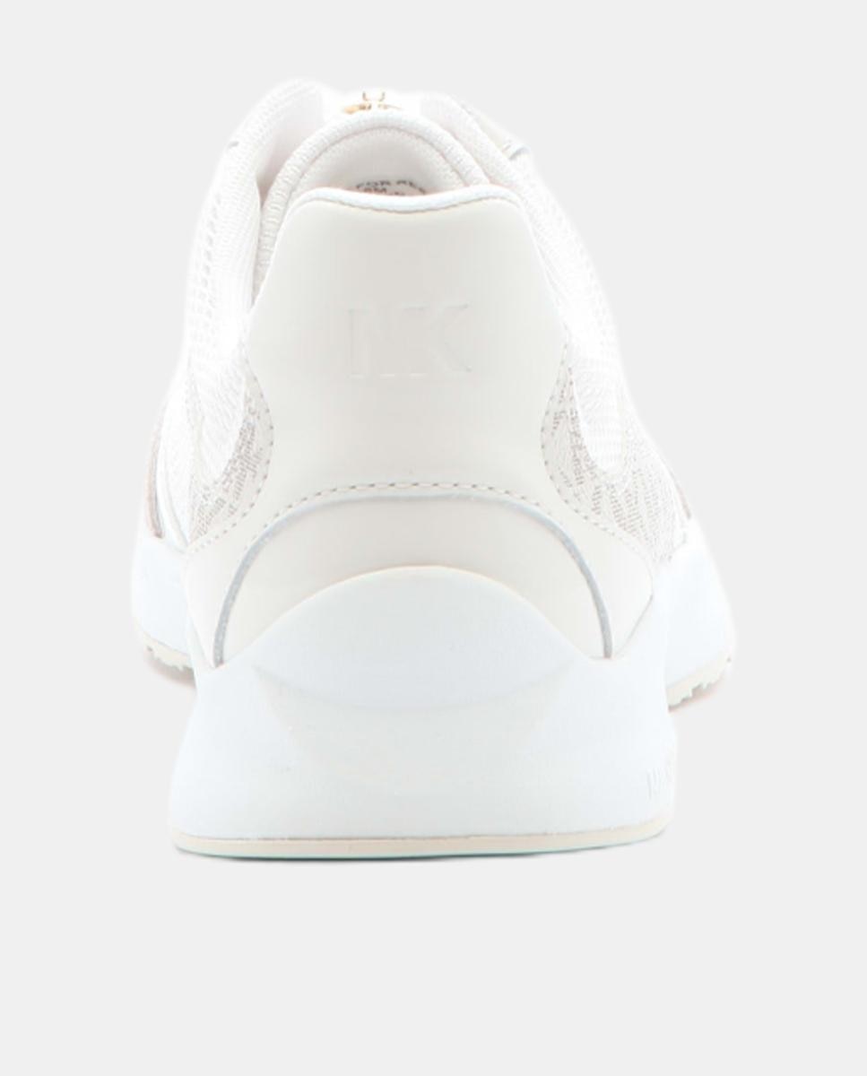 Zapatillas Thea Zip Slip on de mujer en combinación de tonos crema con estampado de logotipo vainilla y cierre cremallera - Michael Michael Kors - Crema Crema-4