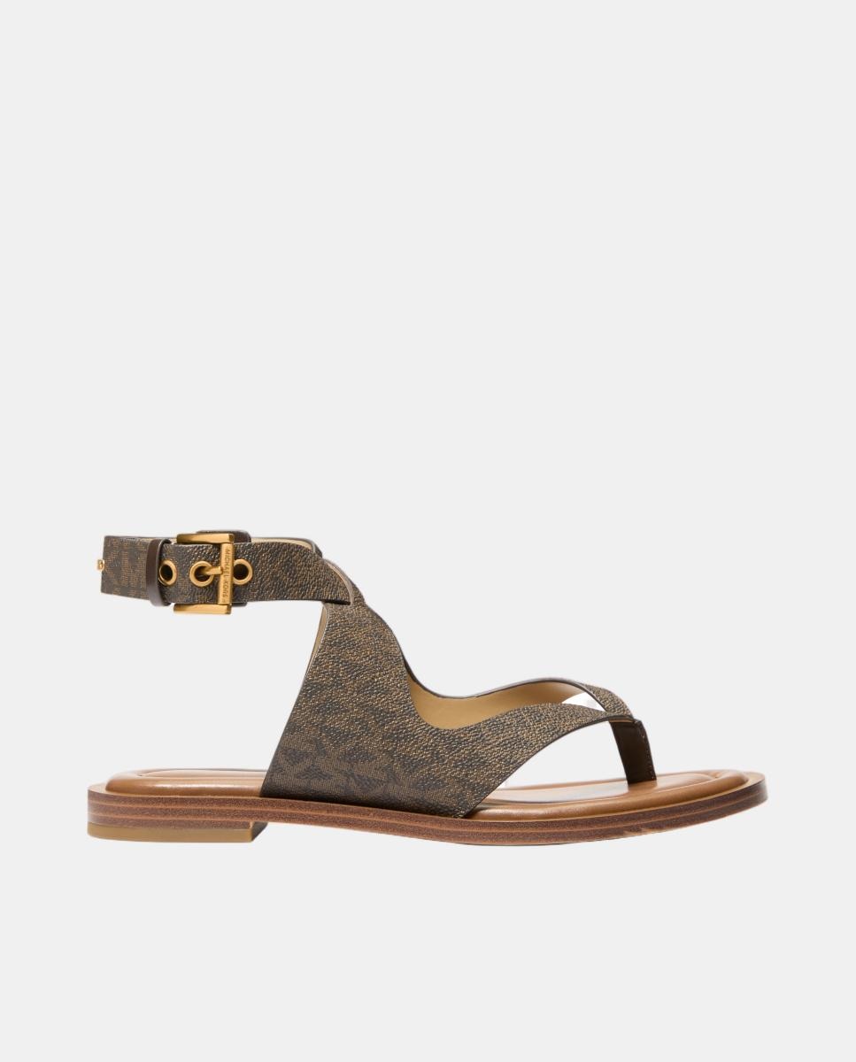 Michael Michael Kors - Sandalias planas Irene de mujer con cierre hebilla.