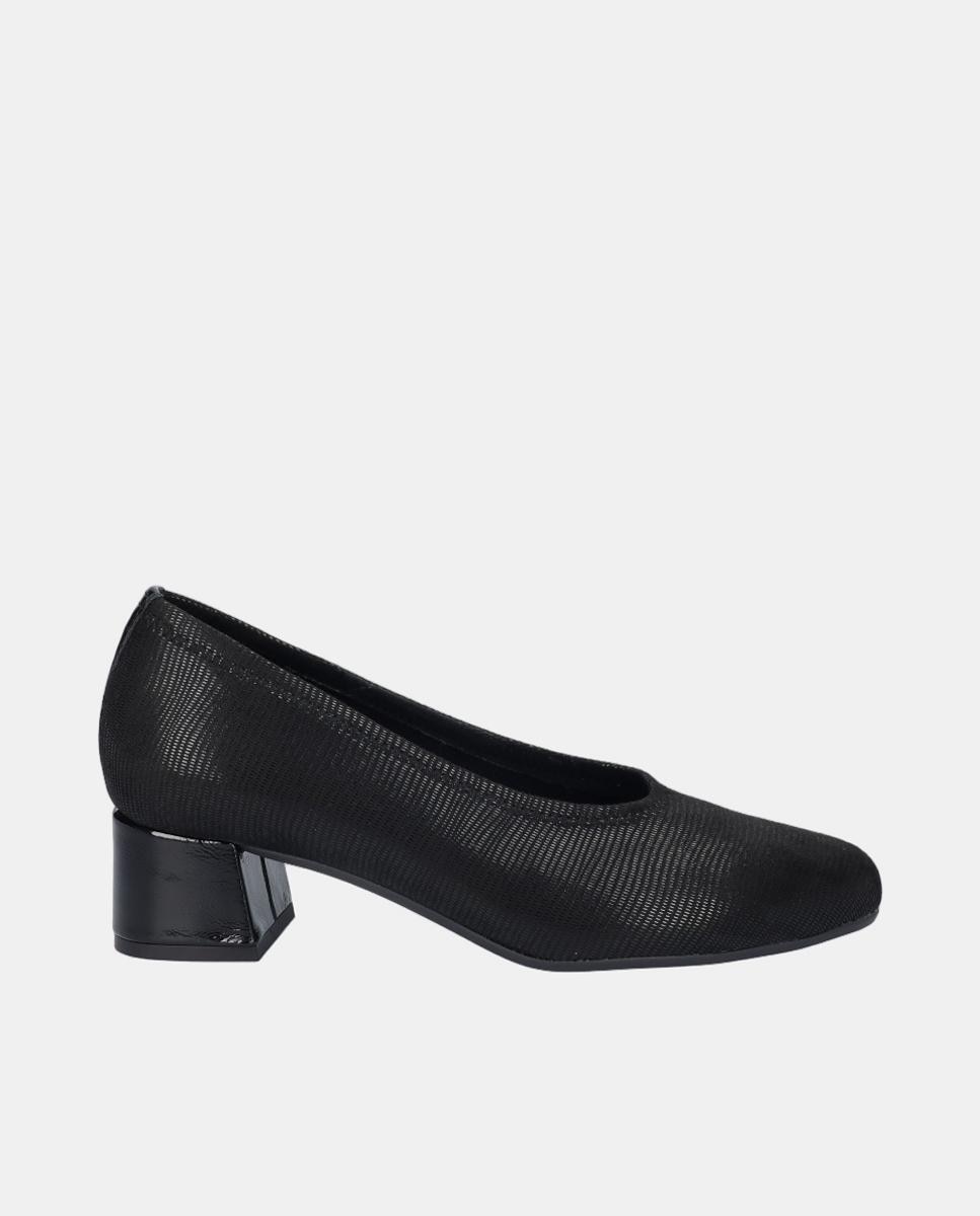 Imagem 0 de Sapatos de salto de licra com salto medio
