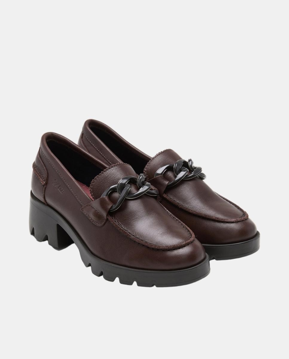 Mocassins em Napa com Sola Tipo Truck Castanho-2
