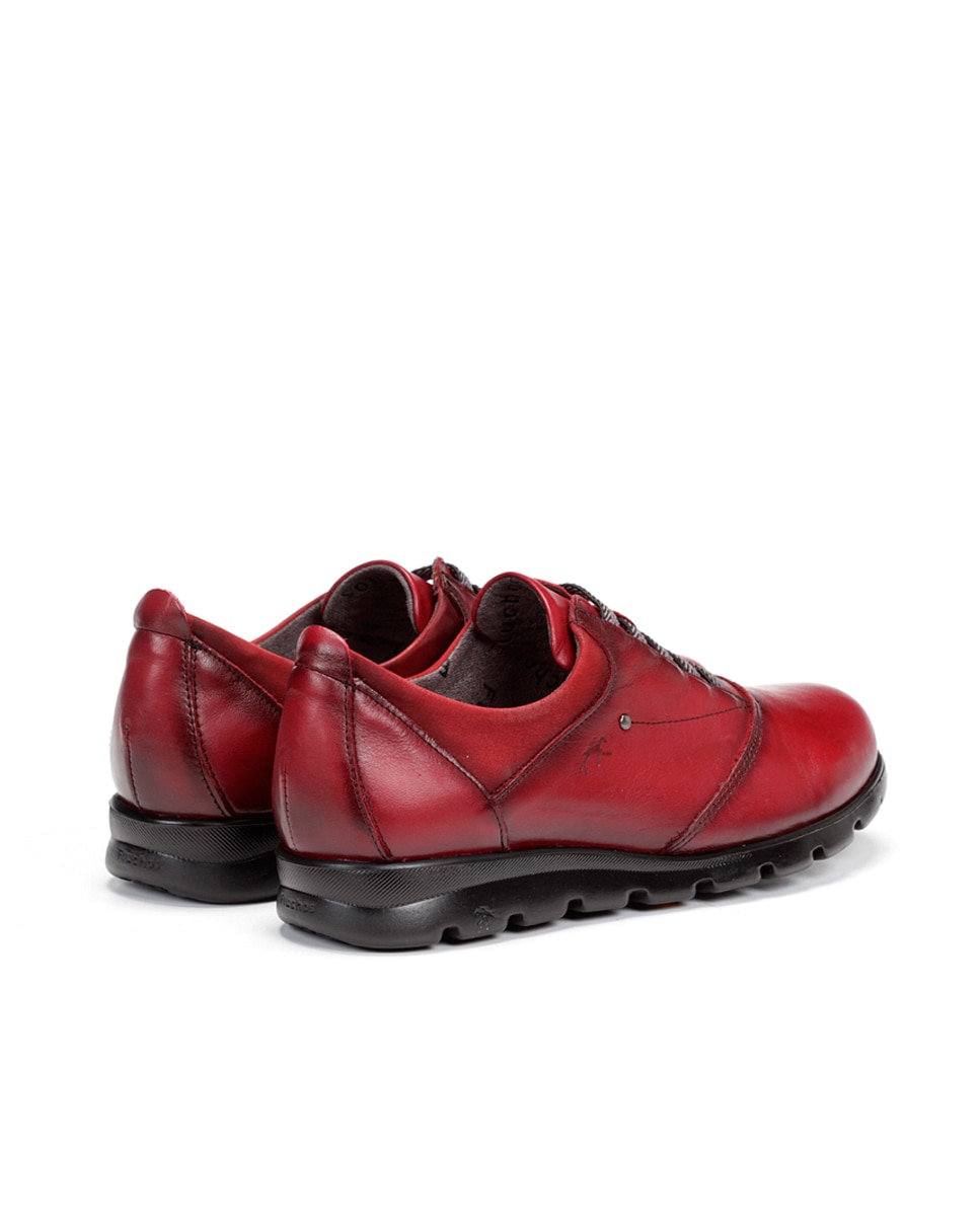 Sapatilhas em pele vermelhas Vermelho-3