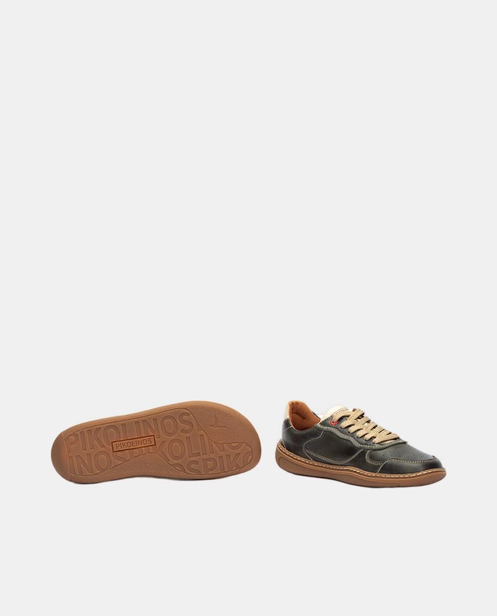 Sapatilhas em Pele - Verde Verde-5