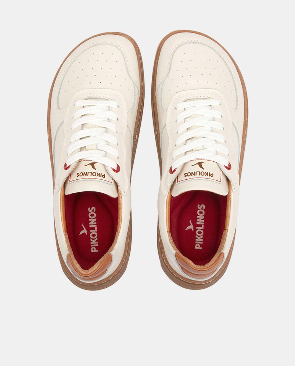 Zapatillas de piel en color Negro - Pikolinos - Blanco Blanco-5