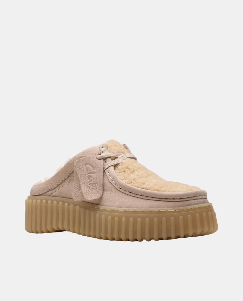 Sapatos Torhill Mule em Couro com Sola TR Castanho-2