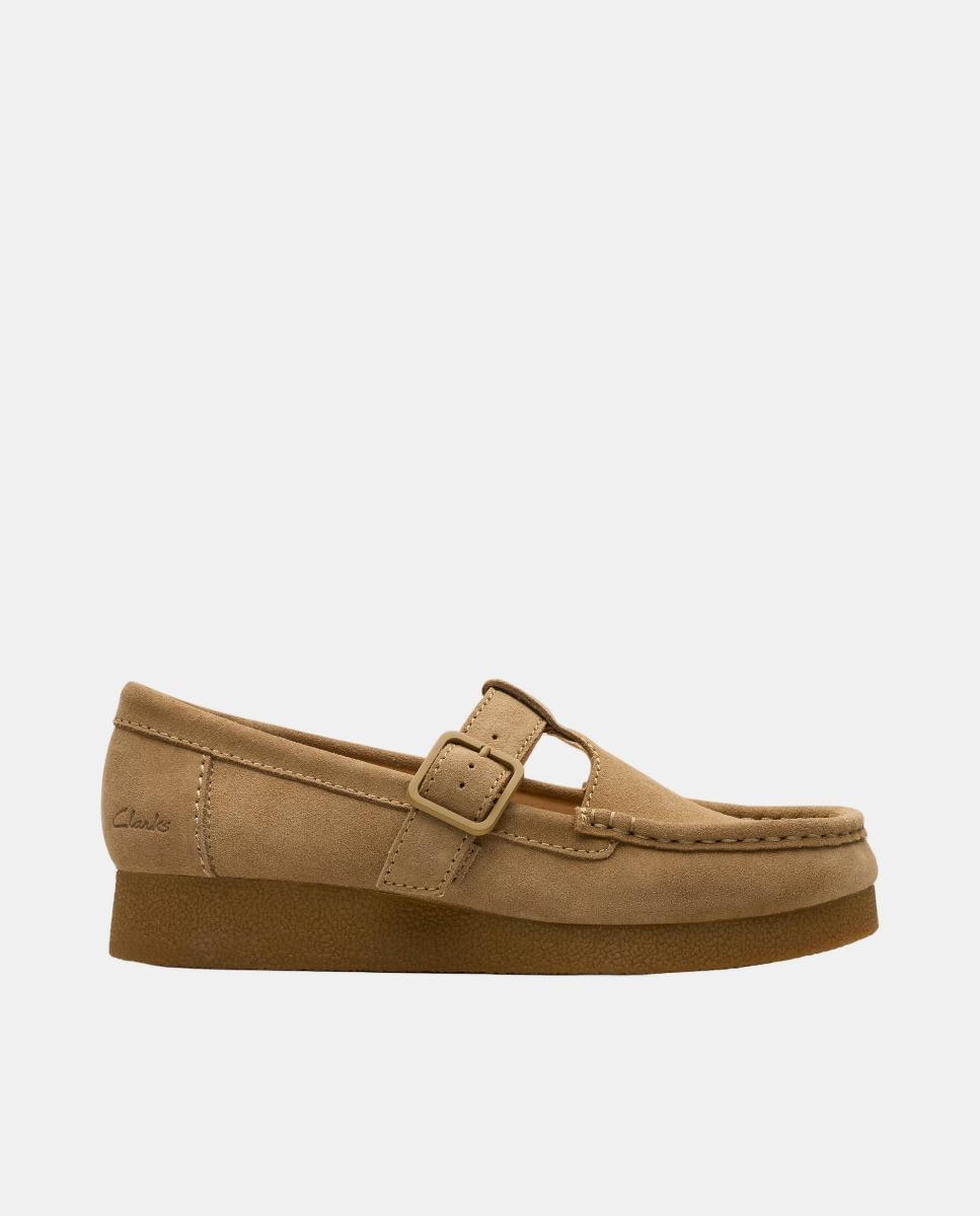 Sapatos Wallabee EVOBar em Camurça com Sola de Borracha Castanho-escuro-1