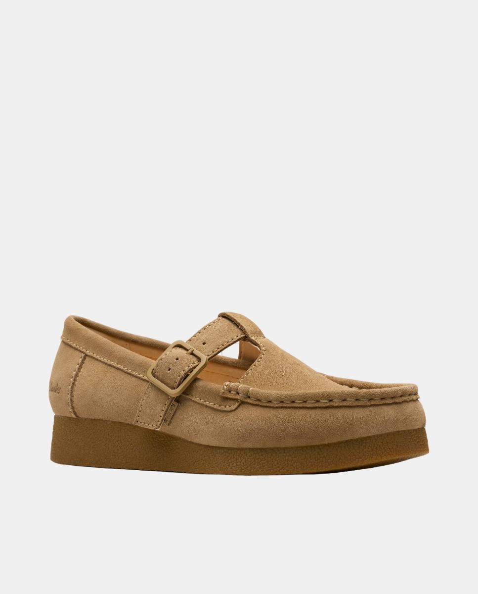 Sapatos Wallabee EVOBar em Camurça com Sola de Borracha Castanho-escuro-2
