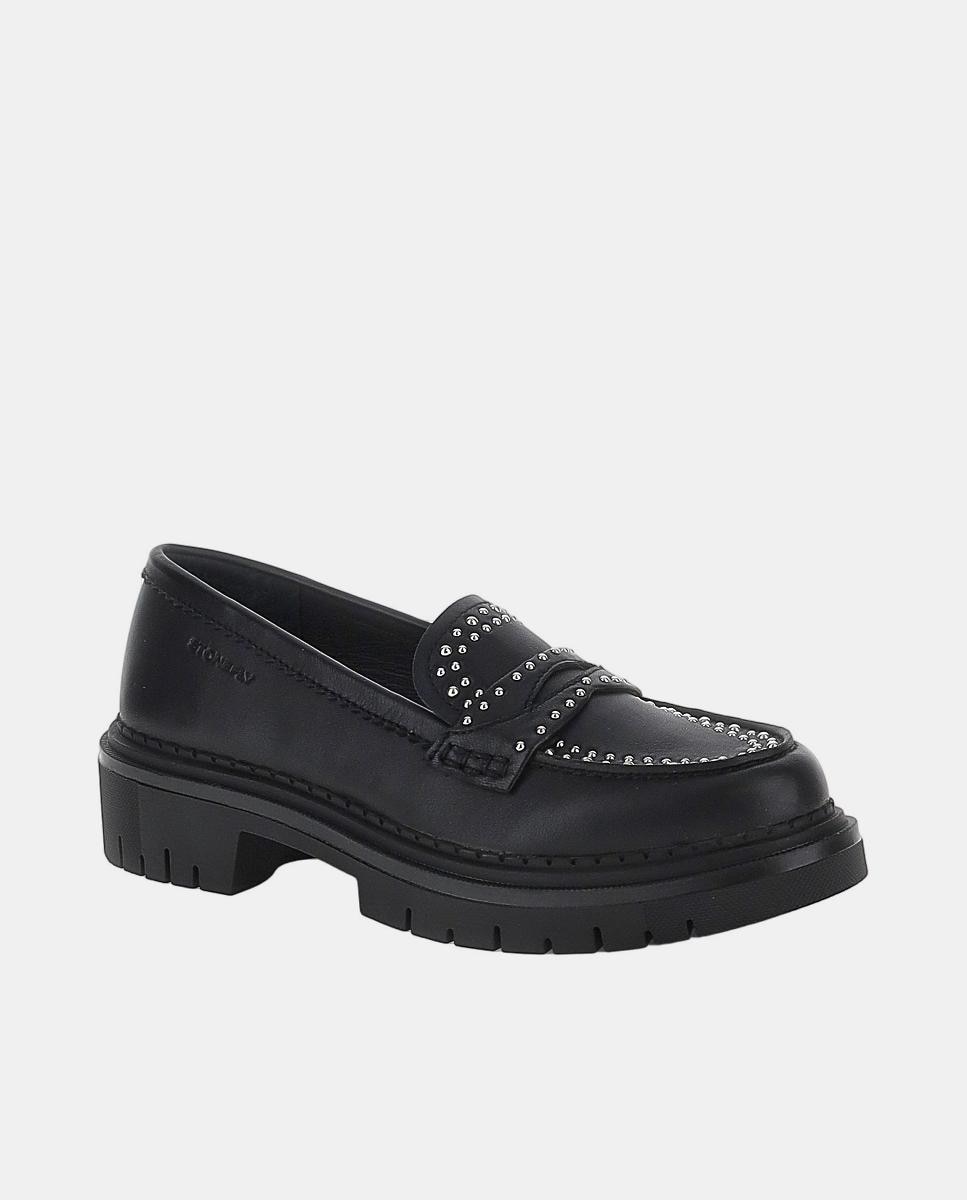 Mocassins com Travessão Preto-2