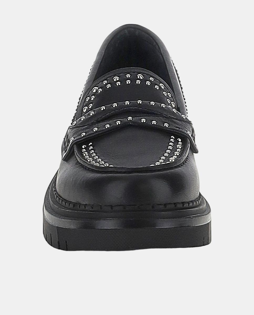 Mocassins com Travessão Preto-4