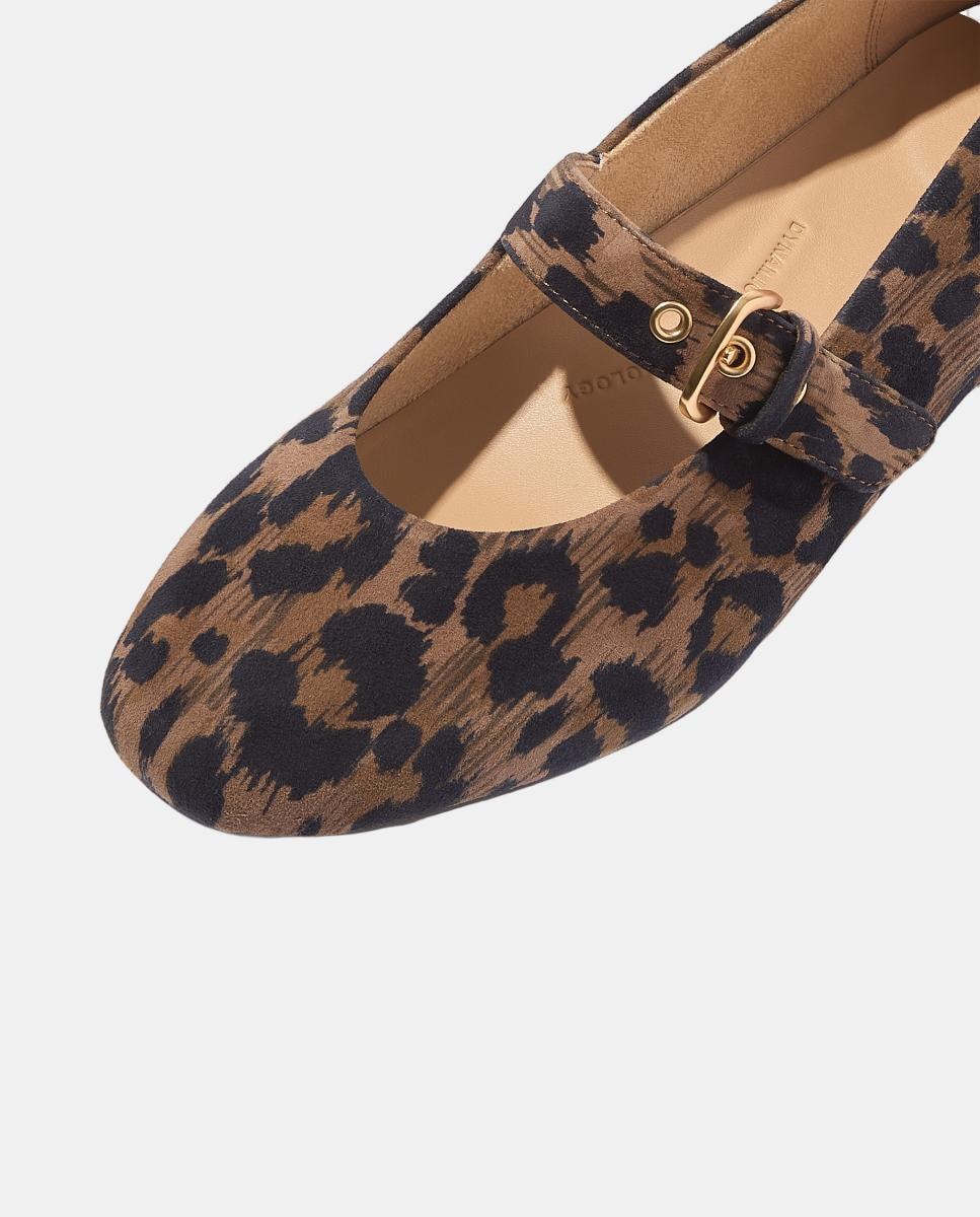 Sapatos de Presilha de Camurça Castanho-chocolate-4