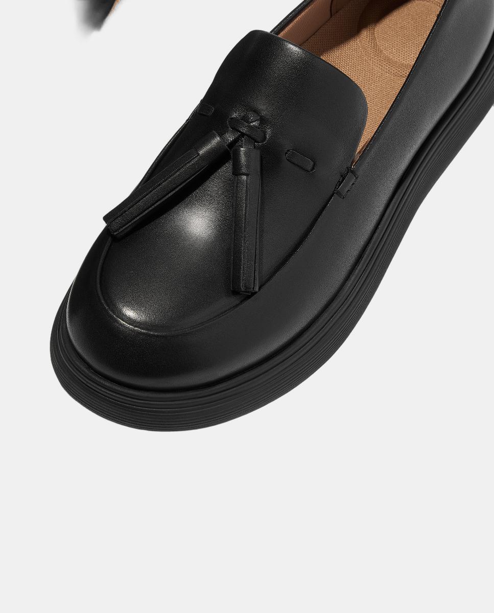 Mocassins de Couro Preto-3