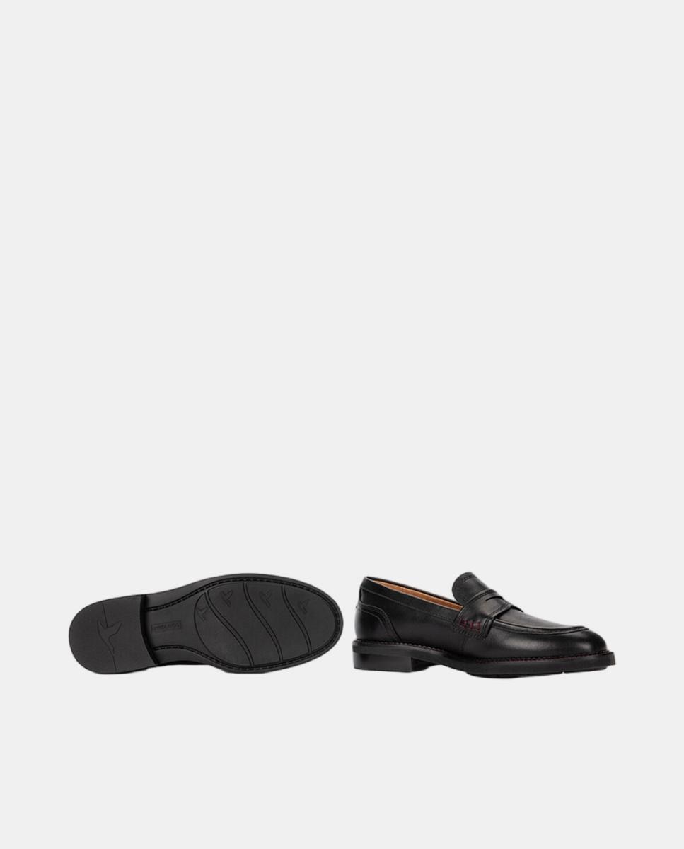 Mocasines de mujer de piel con suela extraligera - Pikolinos - Negro Negro-5