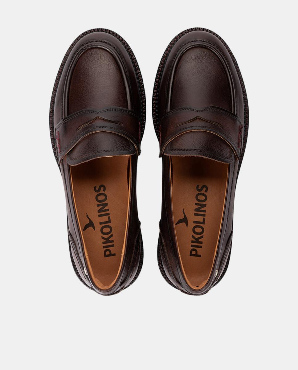Mocassins de Mulher em Pele com Sola Extraligeira Castanho-escuro-6