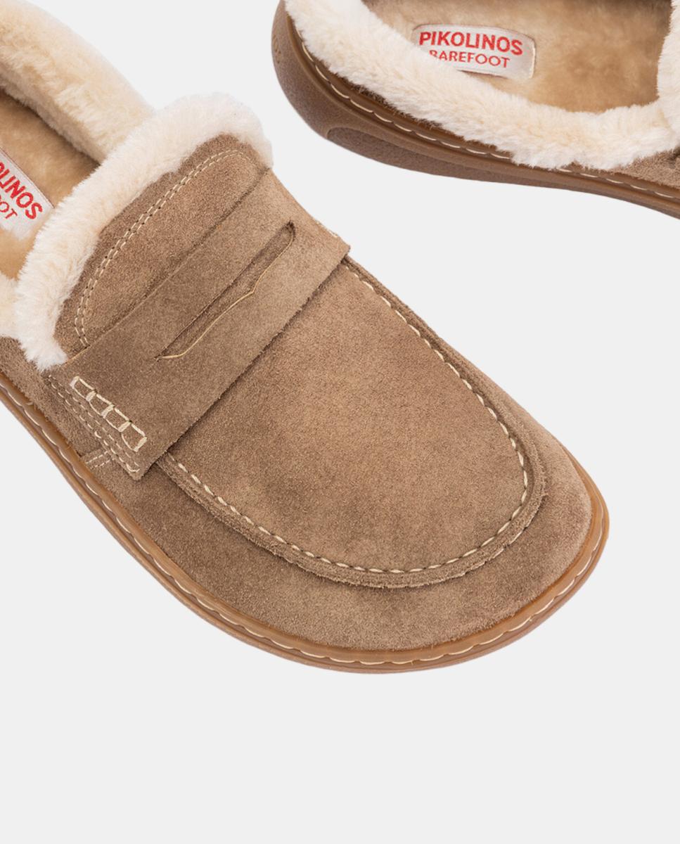 Socas de Pele Barefoot Unissexo com Forro Aconchegante Bege-4