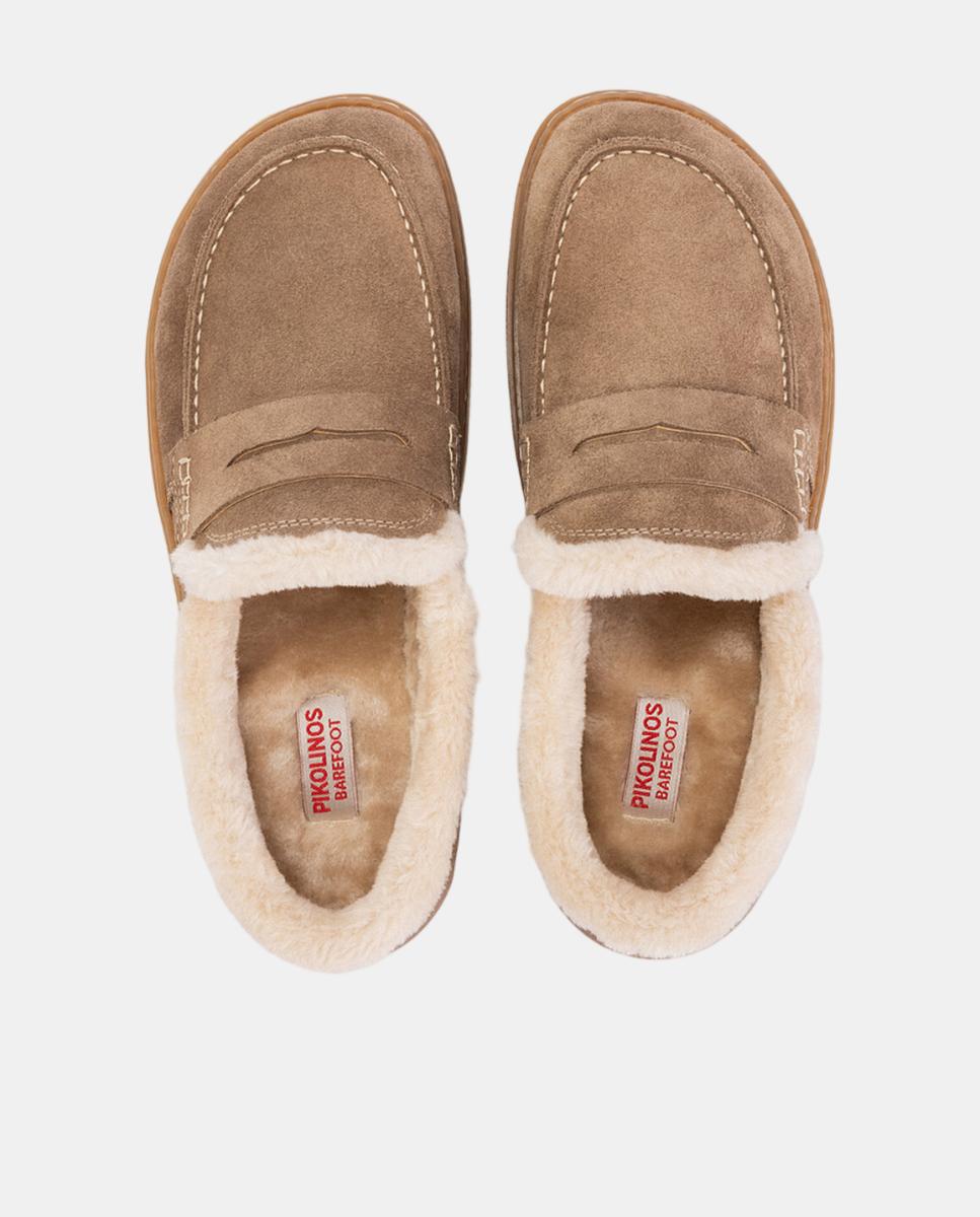 Socas de Pele Barefoot Unissexo com Forro Aconchegante Bege-6