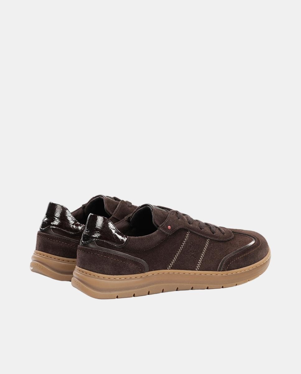 Sapatos em Camurça com Fecho de Atacadores Castanho-chocolate-3
