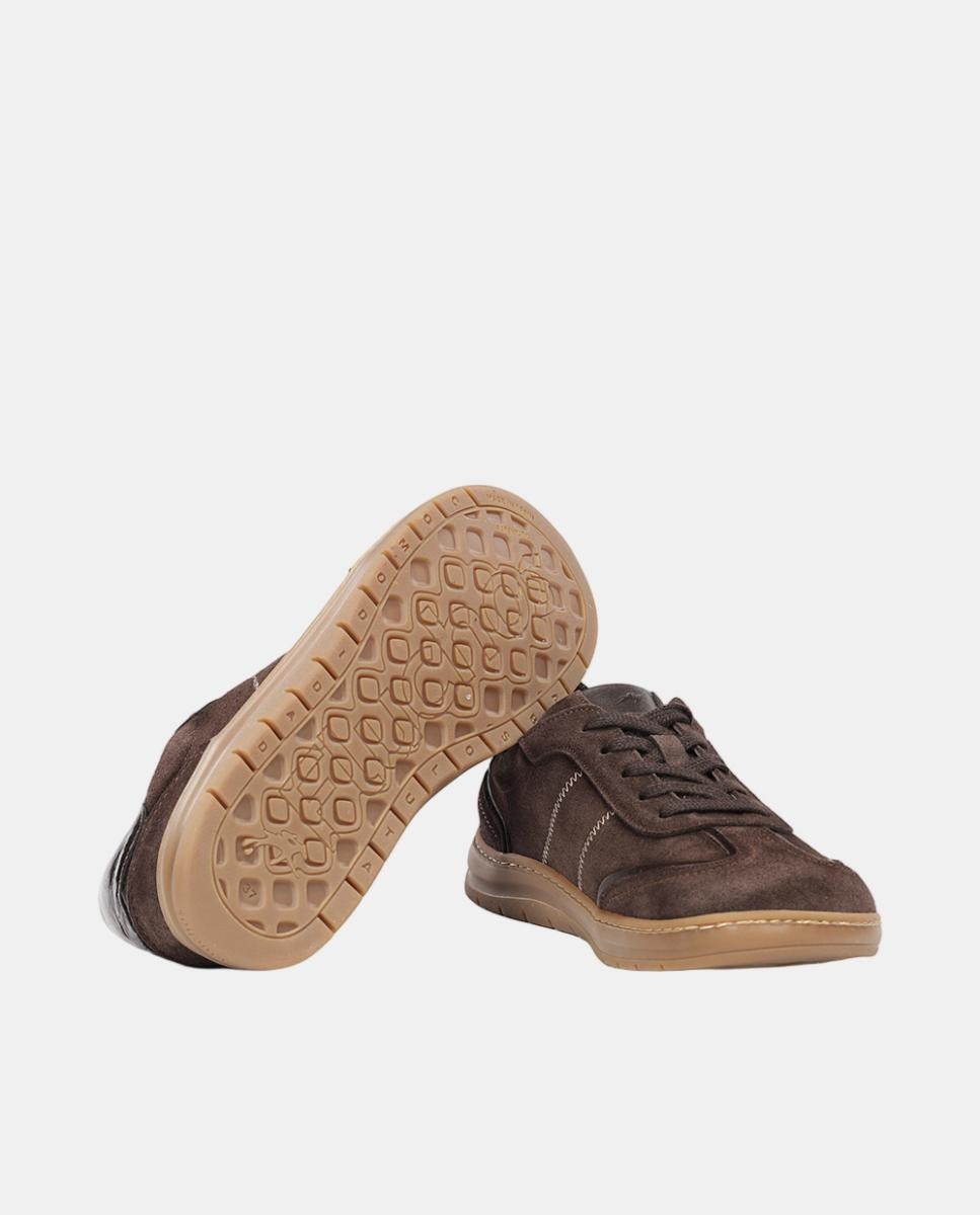 Sapatos em Camurça com Fecho de Atacadores Castanho-chocolate-6