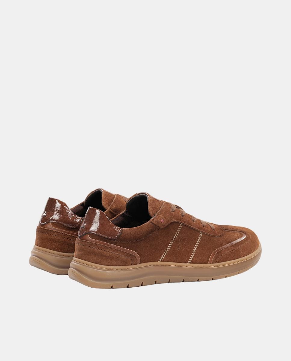 Sapatos em Camurça com Fecho de Atacadores Couro-3
