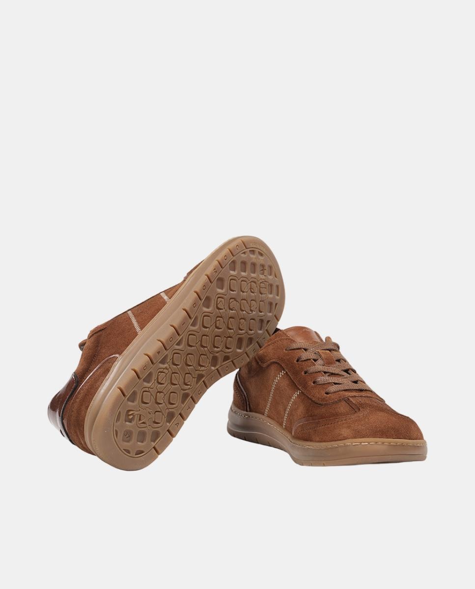 Sapatos em Camurça com Fecho de Atacadores Couro-6