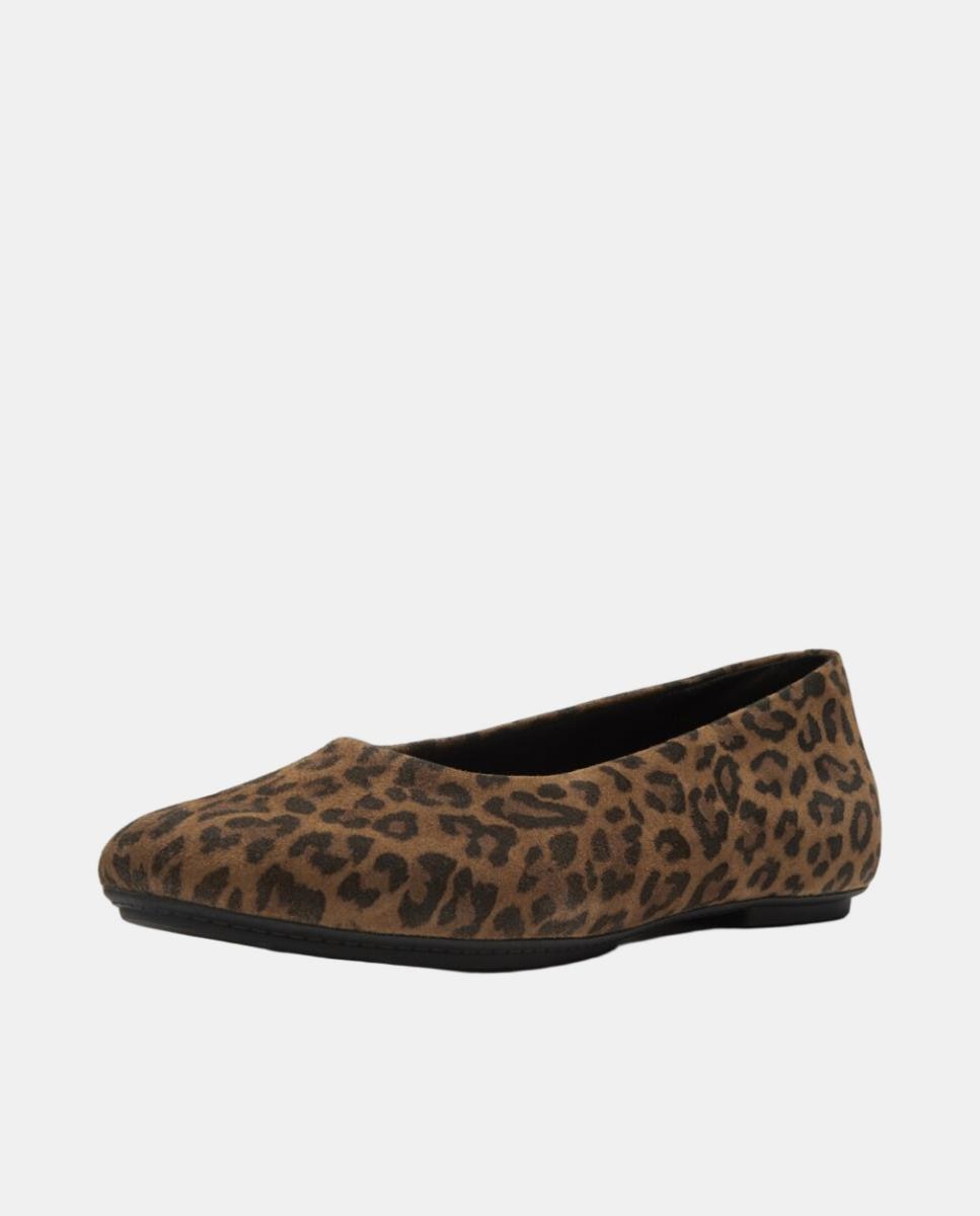 Sabrinas de Camurça Delicato com Animal Print de Leopardo Multicolor-2