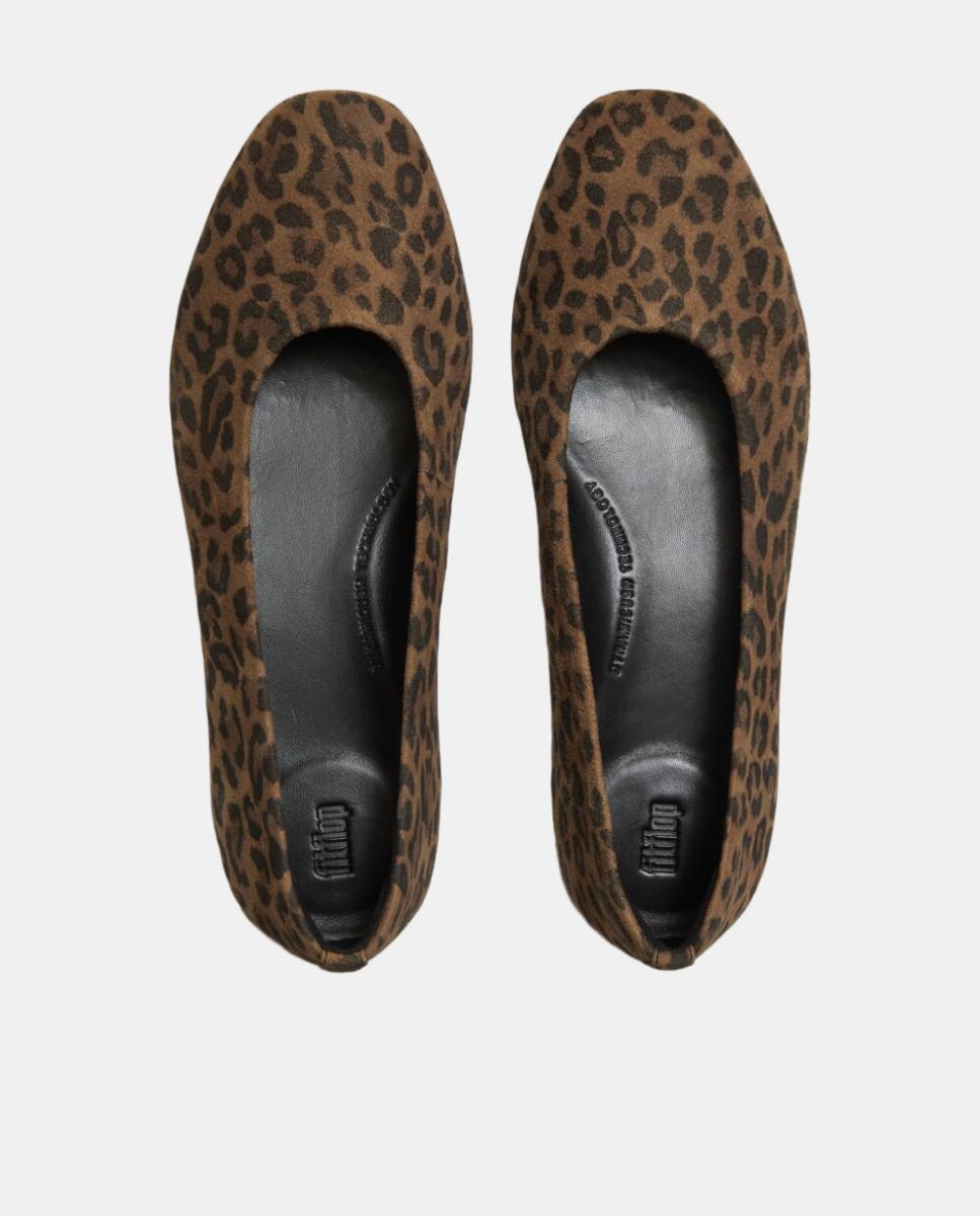 Sabrinas de Camurça Delicato com Animal Print de Leopardo Multicolor-3