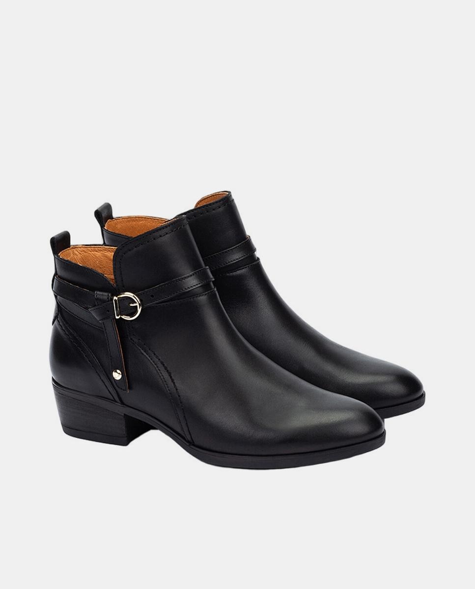 Botins em Pele - Castanho Preto-2