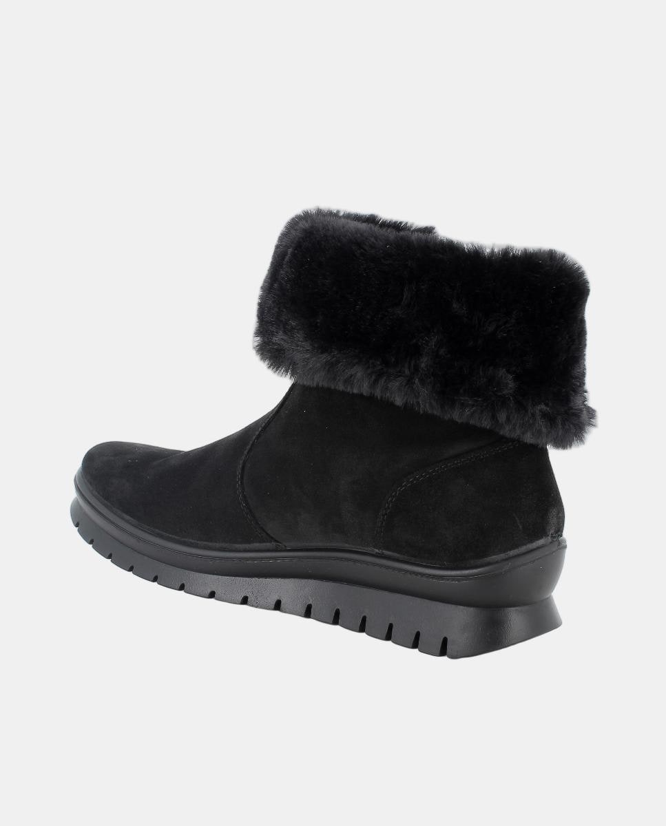 Botins em Camurça e Pelo com Forro Goretex e Fecho de Correr Preto-3