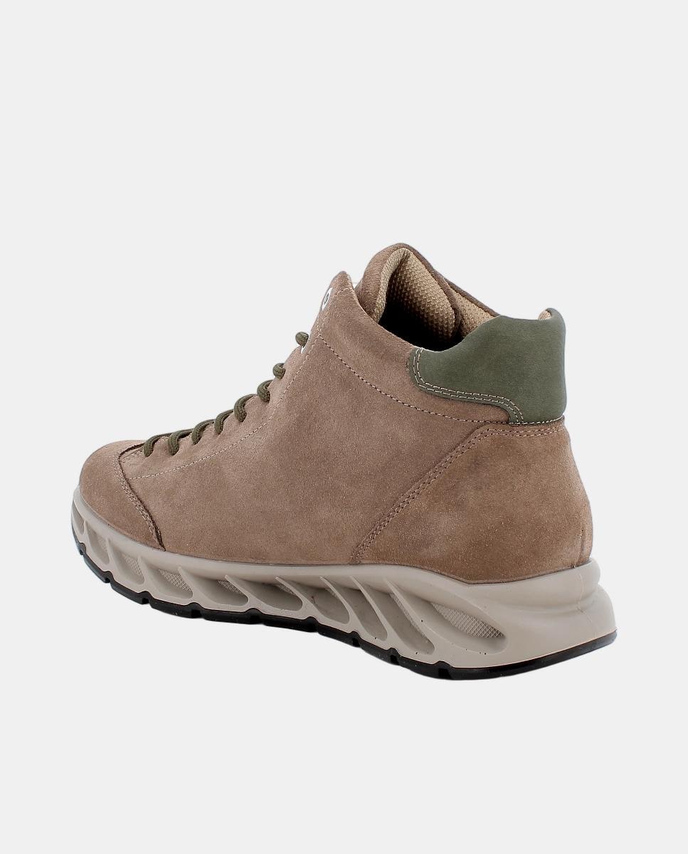 Botins em Camurça com Forro Goretex e Atacadores Castanho taupe-3
