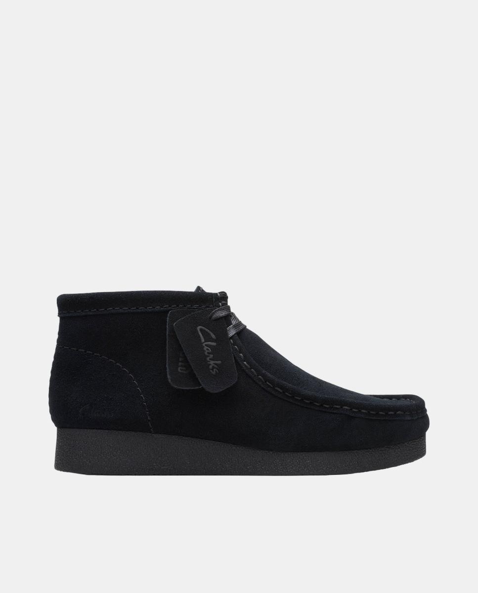 Botas/Botins Wallabee EVOBt em Camurça com Sola de Borracha Preto-1