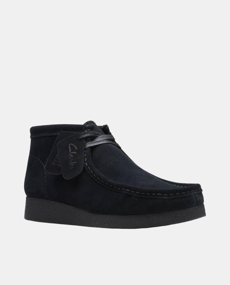 Botas/Botins Wallabee EVOBt em Camurça com Sola de Borracha Preto-2