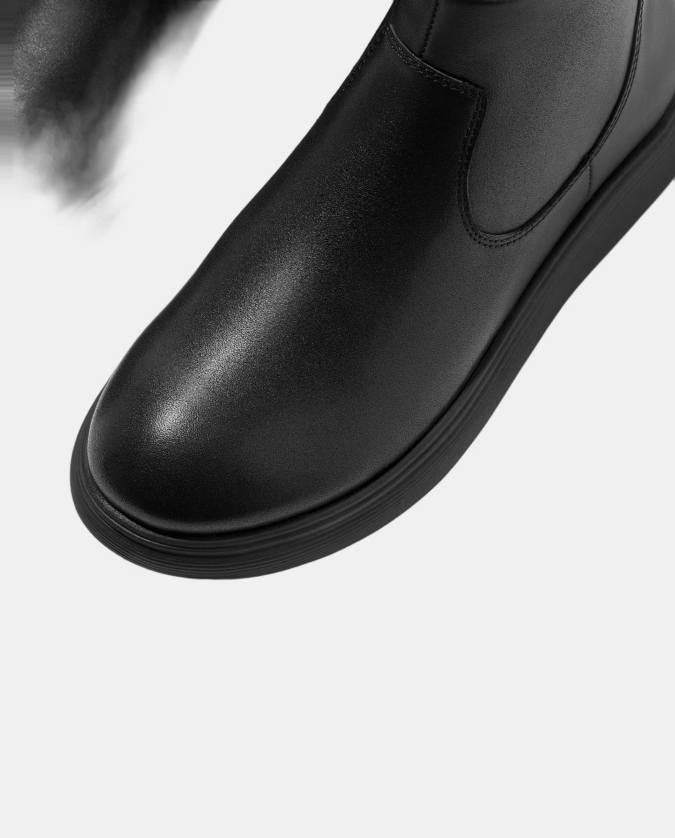 Botins de Couro Preto-4