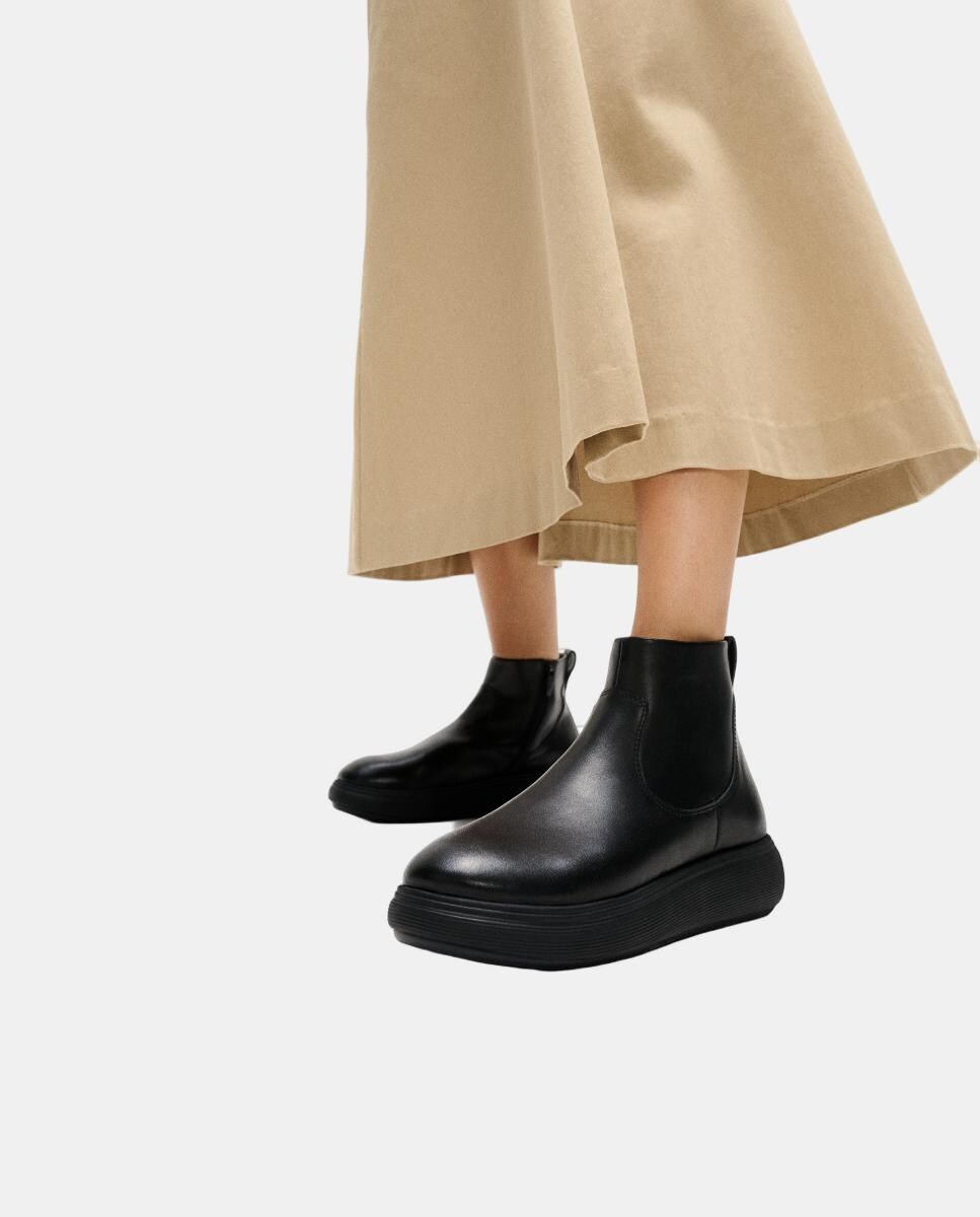 Botins de Couro Preto-7