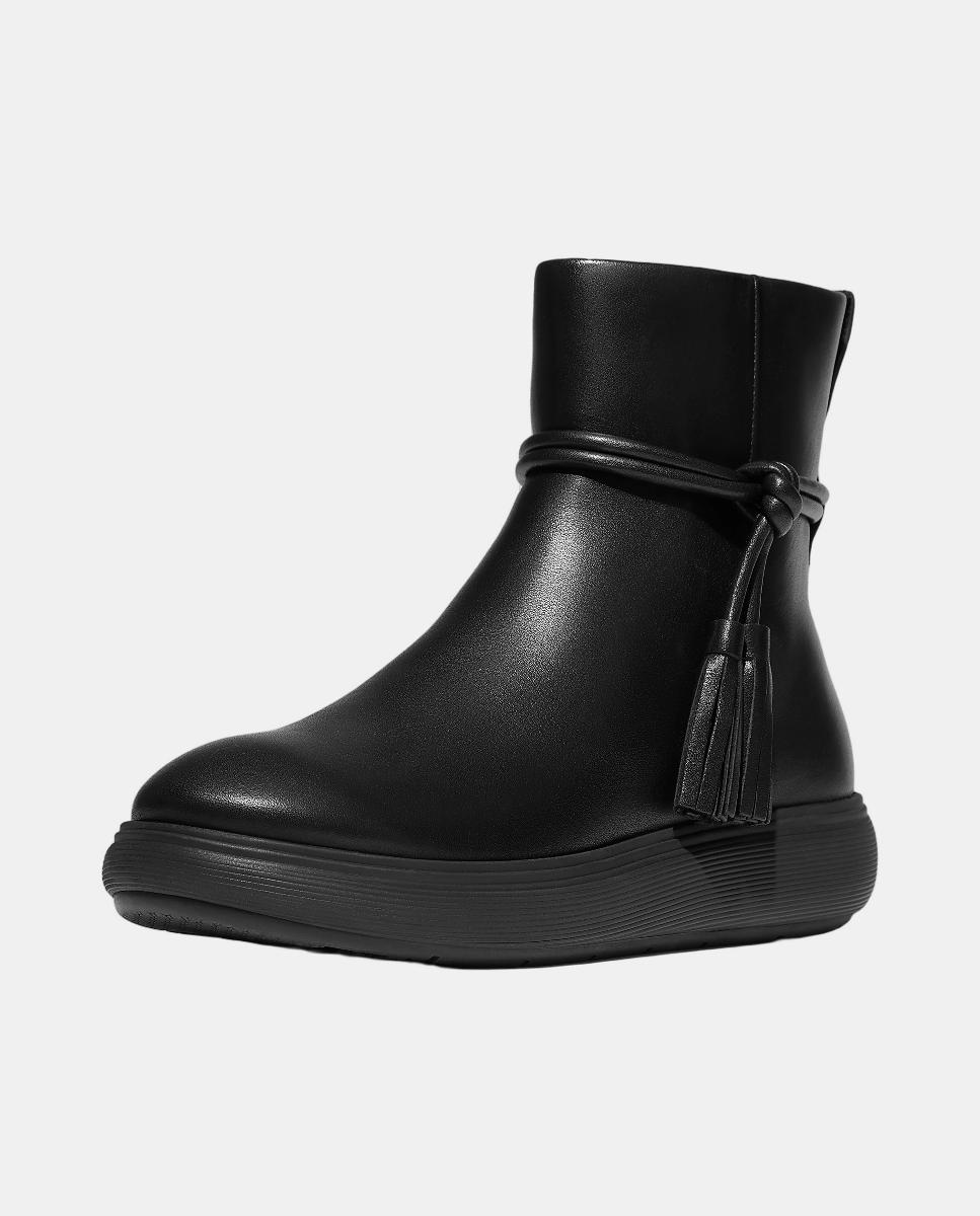 Botins de Couro Preto-3