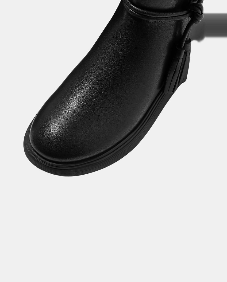 Botins de Couro Preto-5