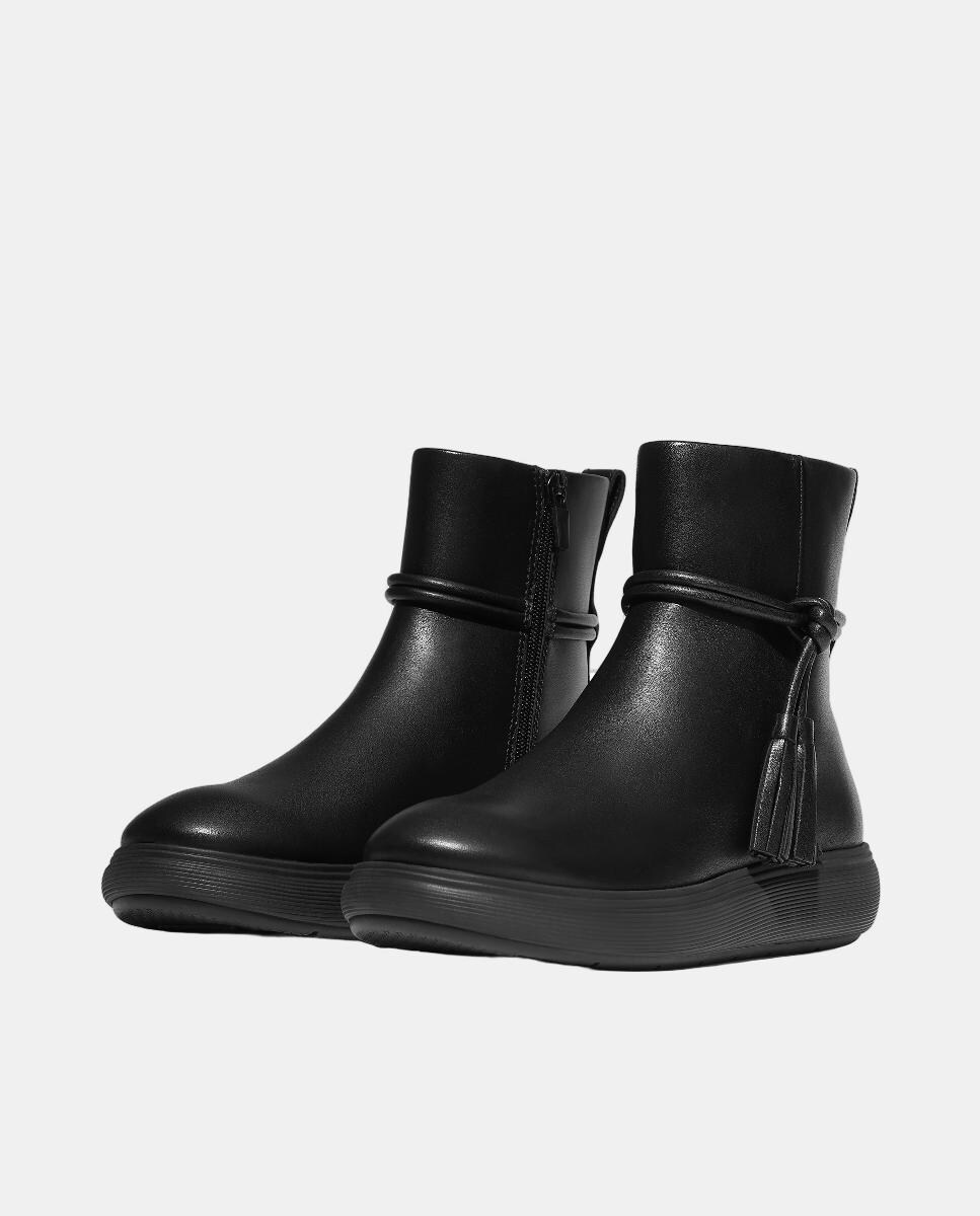 Botins de Couro Preto-7