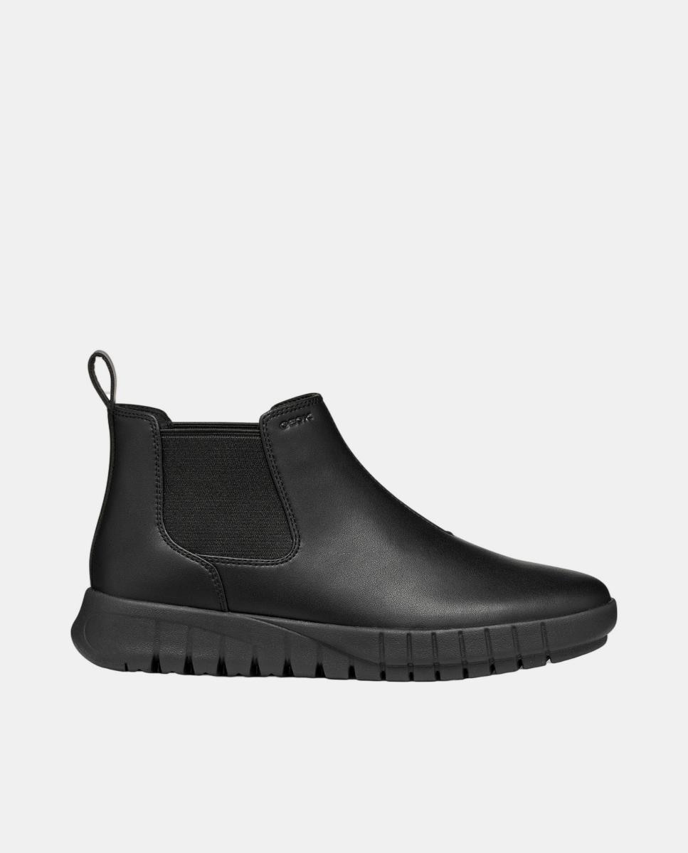 Botin Chelsea de señora en ante - Geox - Negro Negro-1
