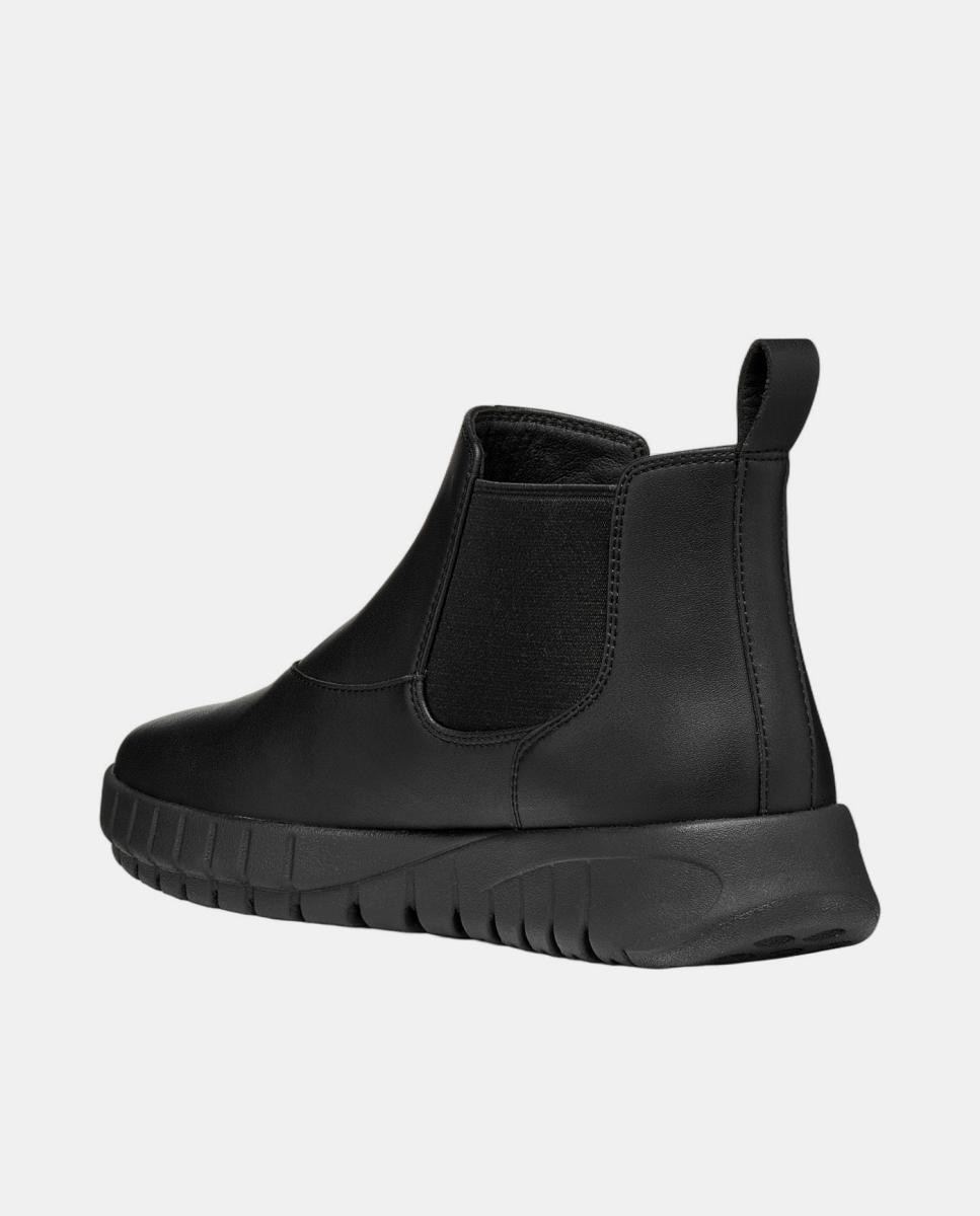 Botin Chelsea de señora en ante - Geox - Negro Negro-3