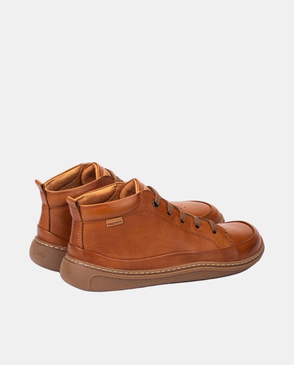 Botins Unissexo em Pele Barefoot Castanho-3