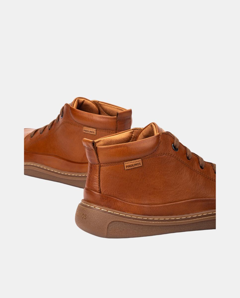 Botins Unissexo em Pele Barefoot Castanho-4