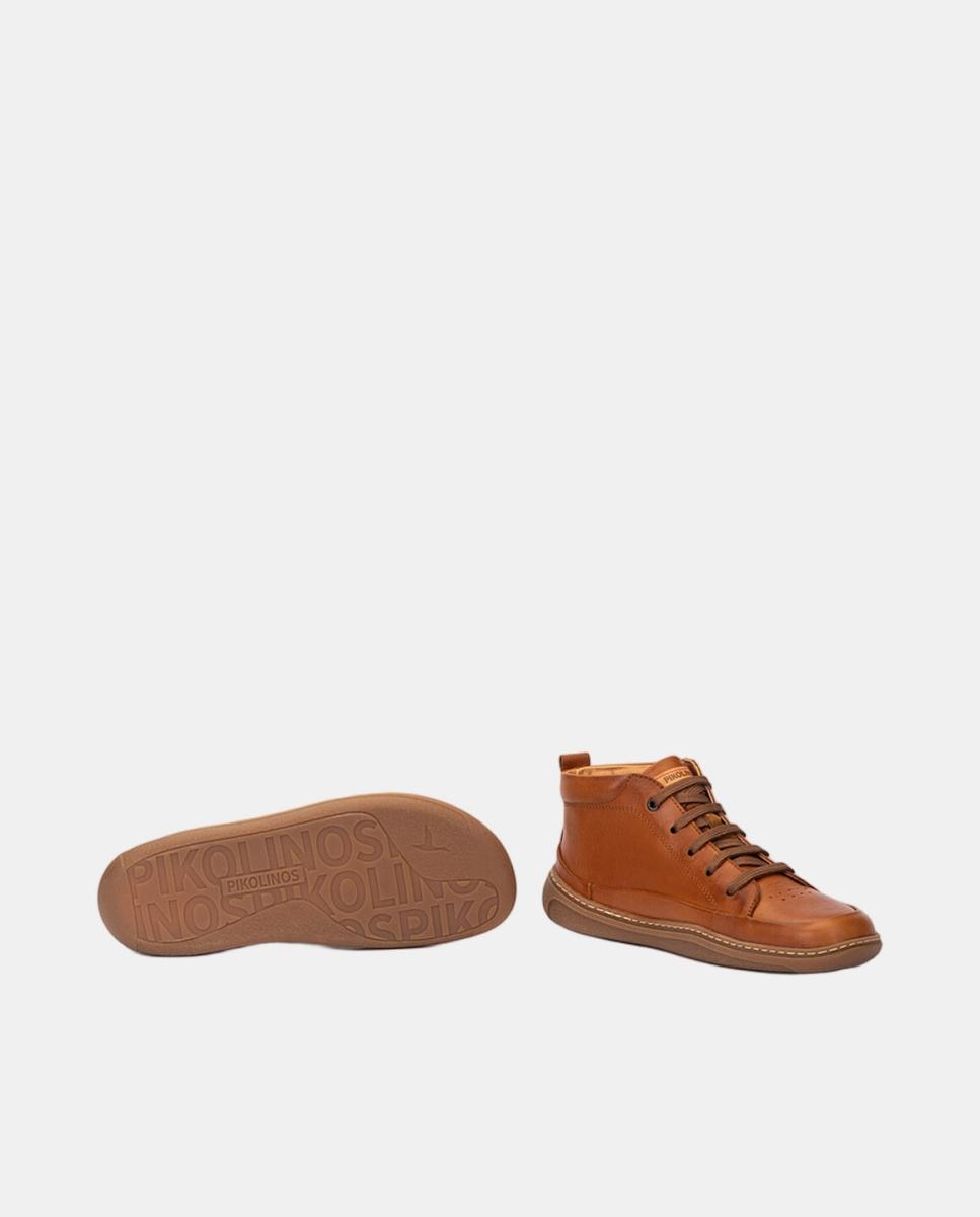 Botins Unissexo em Pele Barefoot Castanho-5