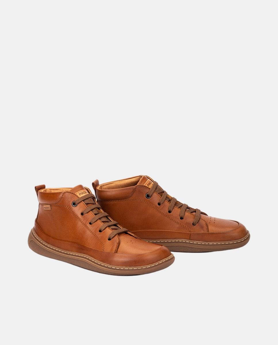 Botins Unissexo em Pele Barefoot Castanho-6