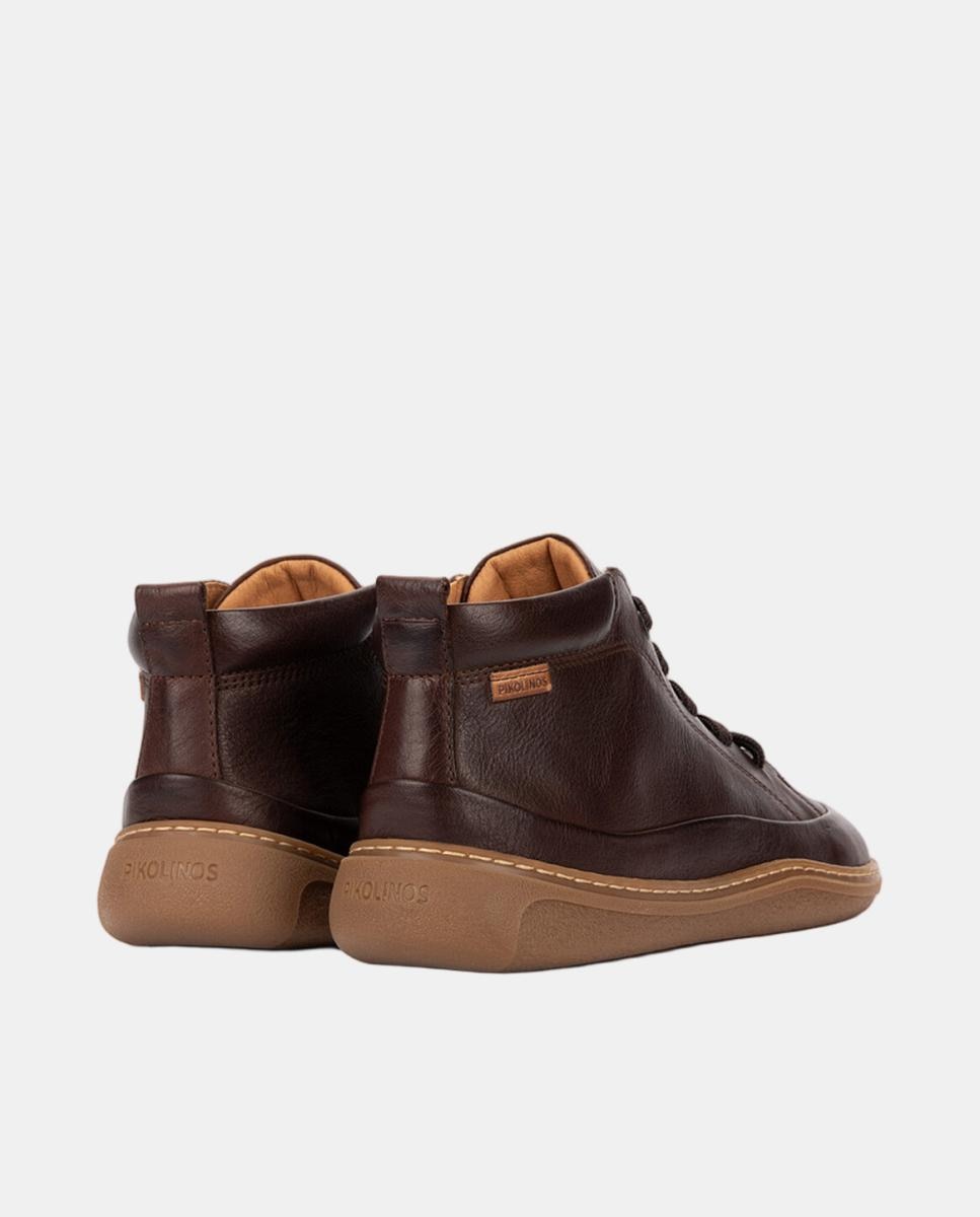 Botins Unissexo em Pele Barefoot Castanho-escuro-3