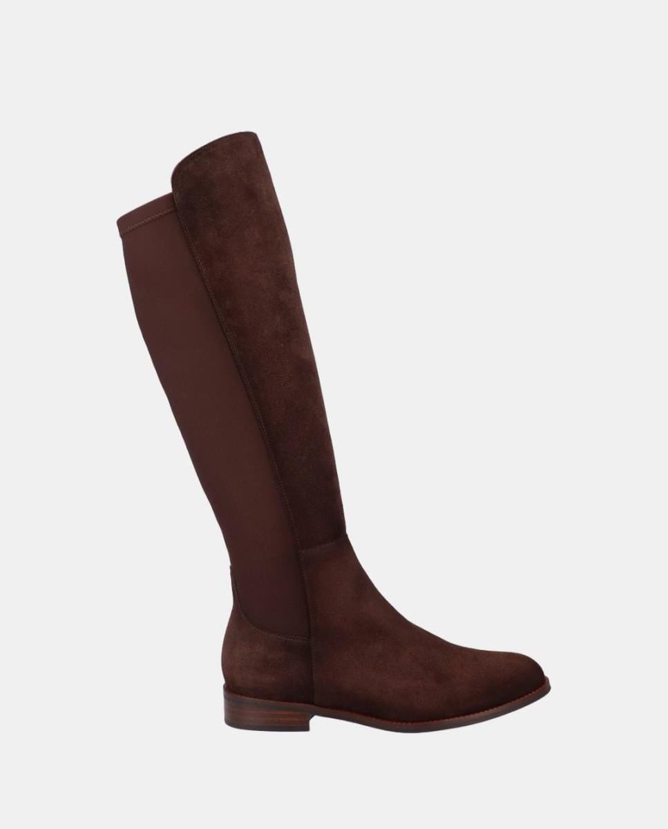 Imagem 0 de Botas Altas Rasas em Croute e Licra