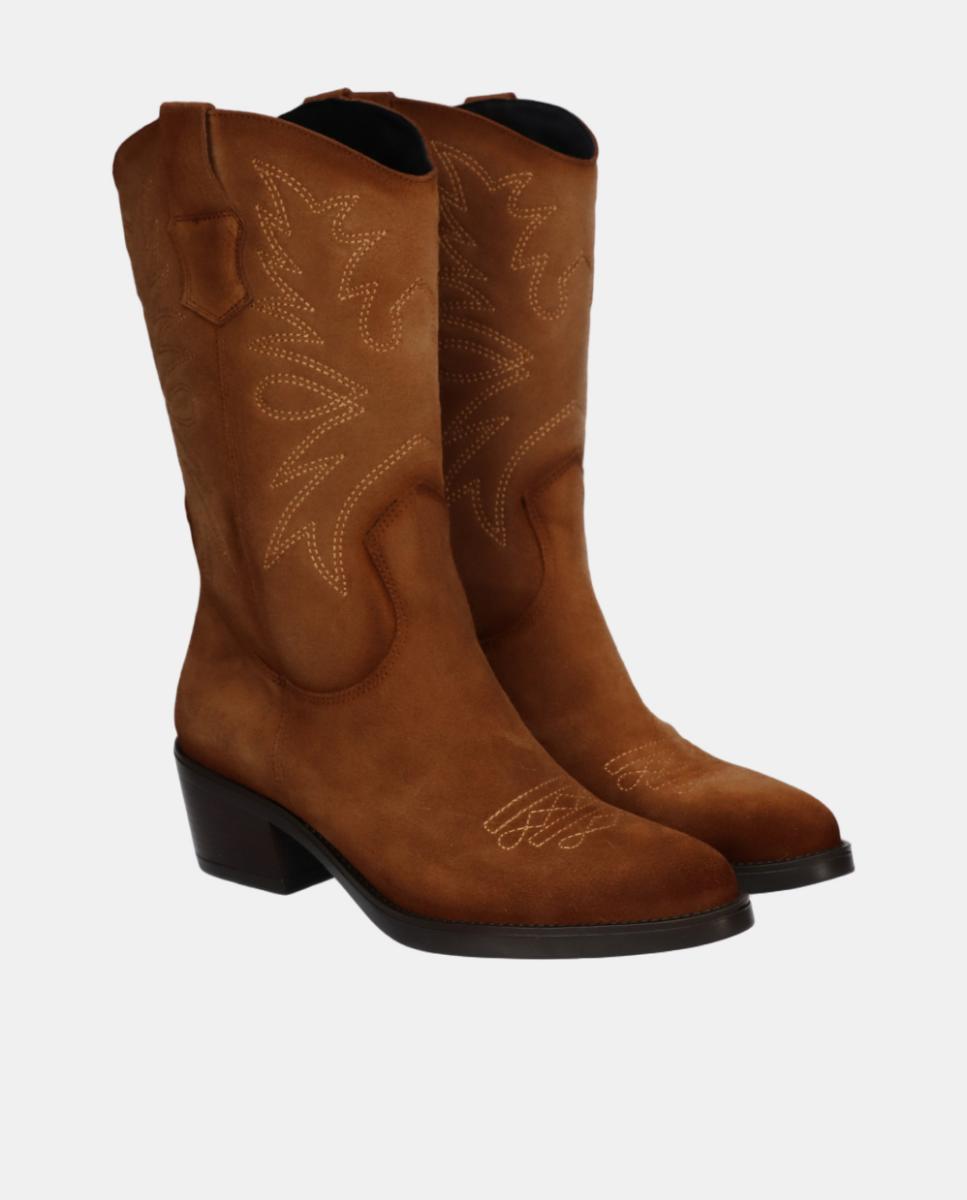 Botas Cowboy em Croute Couro-2