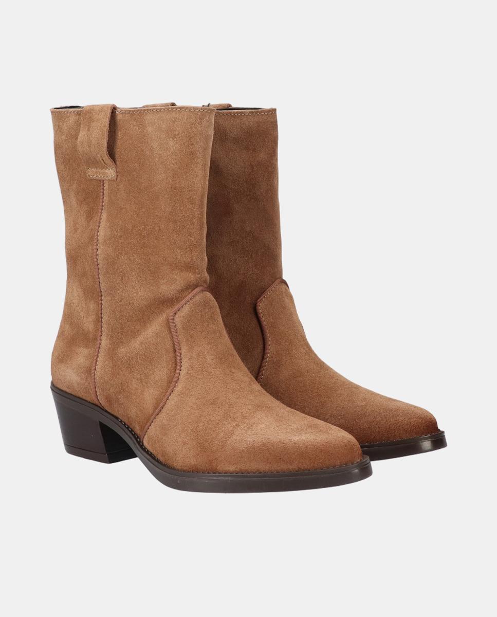 Botas de Cowboy Gaúchas em Croute Castanho taupe-2