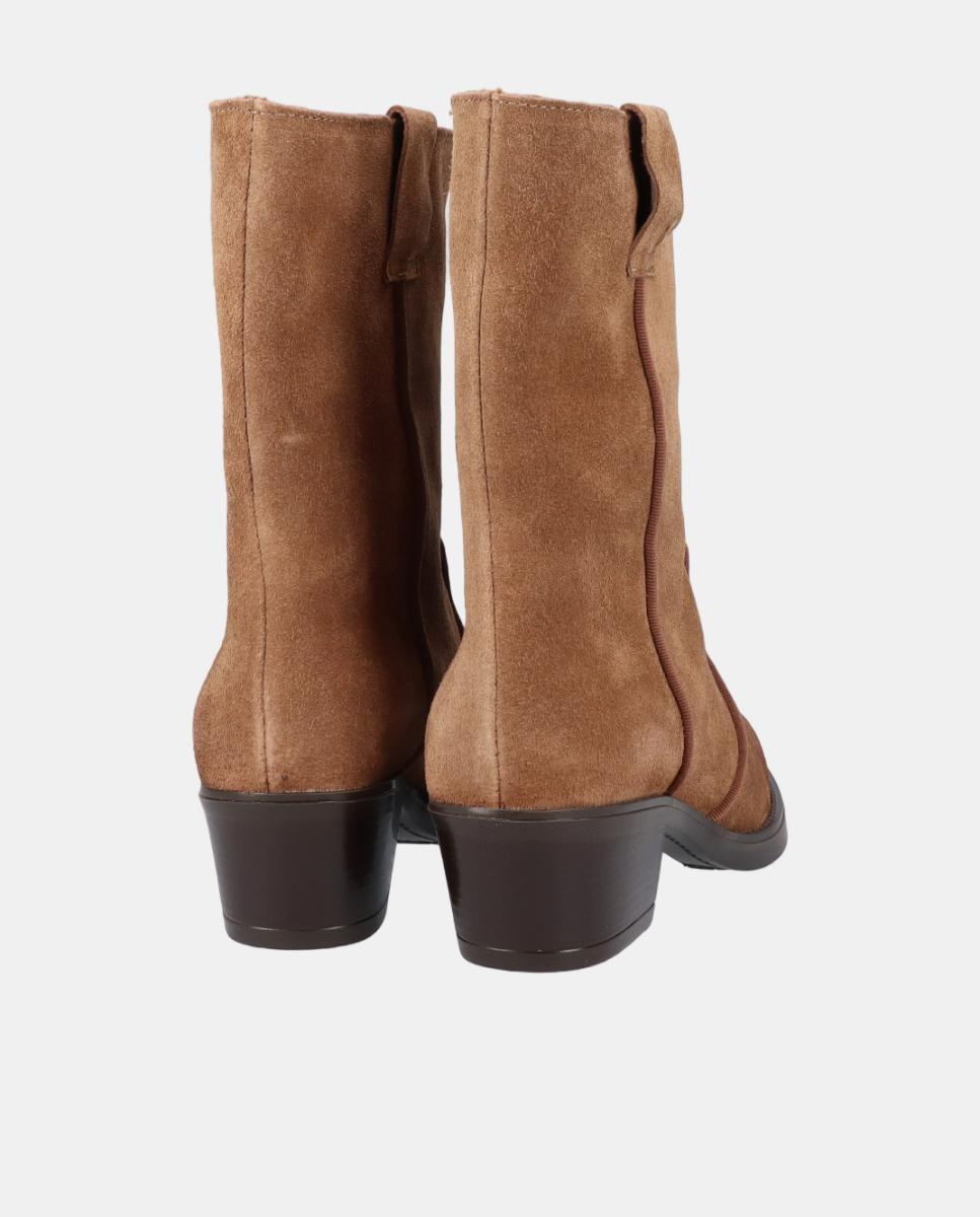 Botas de Cowboy Gaúchas em Croute Castanho taupe-3